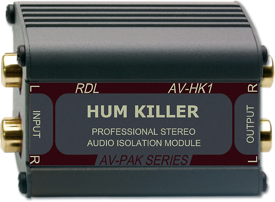 AV-HK1 HUM KILLER Stereo Audio Isolation Transformer