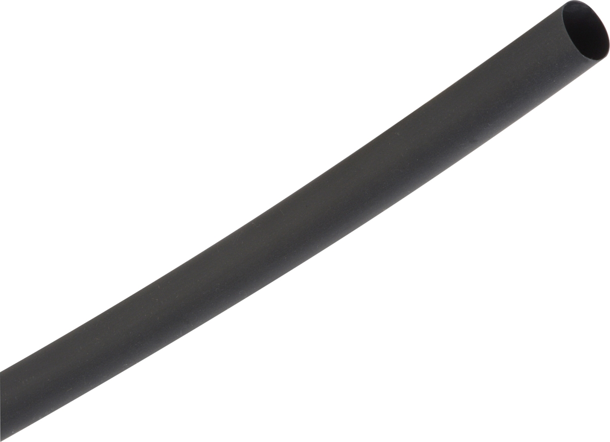 1625W-10-4 1 in. 2 to 1 Shrink Ratio Adhesive Lined Shrink Tube, Black - 4 ft.