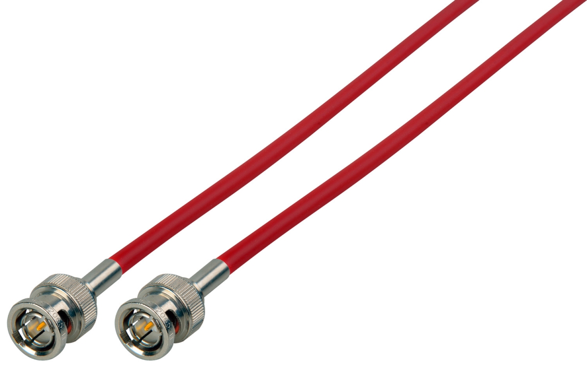 1855-B-B-6 RD Belden 1855A HD-SDI Sub-Mini RG59 BNC Cable, Red - 6 ft.