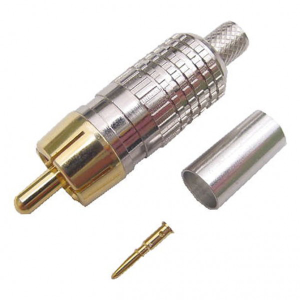 30-294-RG6 Crimp Style RCA Connector for RG6 Coax
