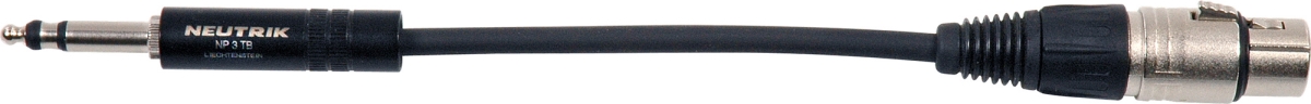 482-XF-1 NP3TB Weco Type to XLR Female Patch Cable - 1 ft.