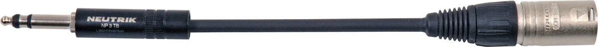 482-XM-3 NP3TB Weco Type to XLR Male Patch Cable - 3 ft.