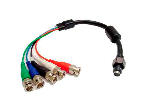 55-614-EI-BNCPP 5 Male BNC Pigtail for EZ-2 Install Cable