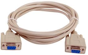 9F-9F-10 DB-9 Serial Female to Female Molded Null Modem Cable, Beige - 10 ft.