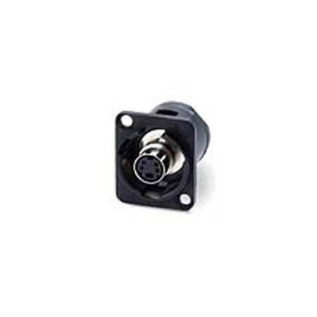 EHSVHS2X XLR Mounting S-Video Feed-Thru Connector Silver Housing