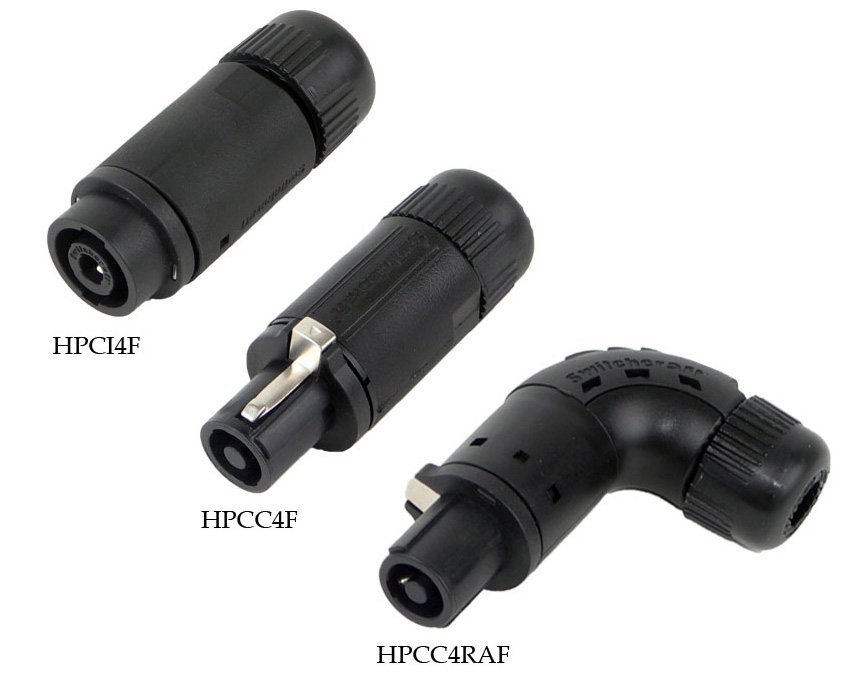 Picture of Switchcraft HPCC4RAF 4 pole Right Angle Cord Plug