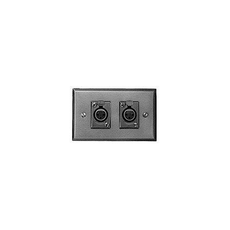 Picture of Switchcraft K3FS XLR Wall Plate - with Two D3F - Horizontal