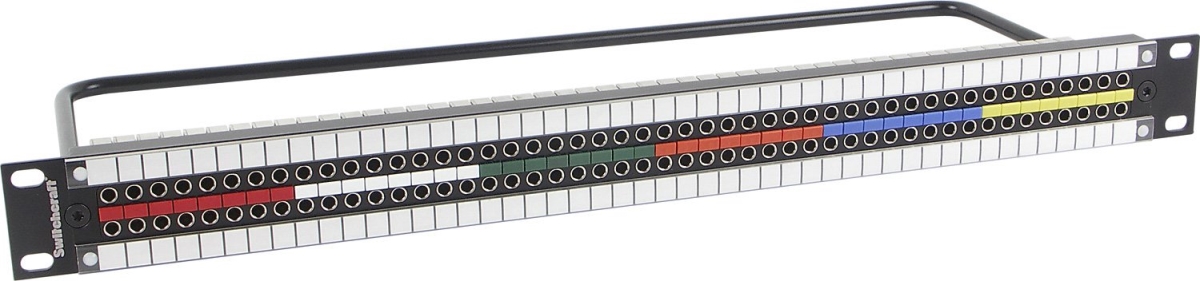 MMVP48K175T MMVP DIN 1.0-2.3 Patchbay 2 x 48 Normalled & Terminated - 1RU
