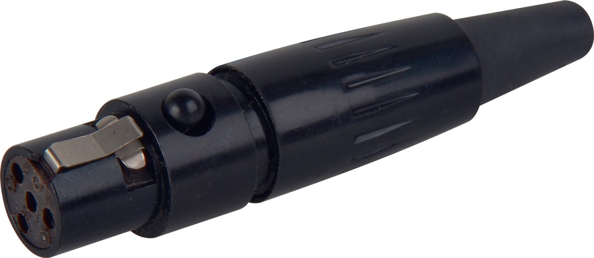 TA4FBX Minature 4 Pin XLR Female Cable End Connector
