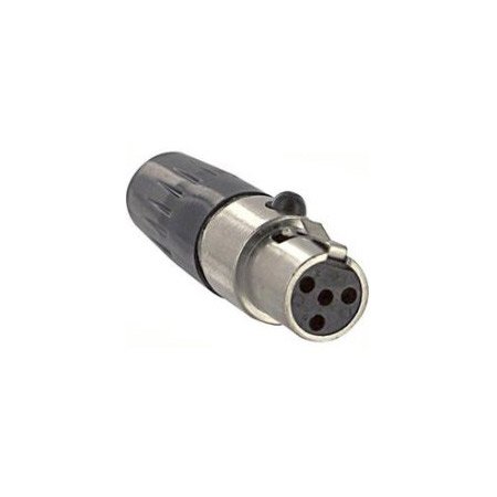 TA4FLX Large Flex Tini-QG Mini 4-Pin XLR-F Cable Mount