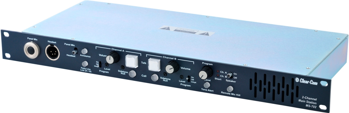 Picture of Clear-Com MS-702 Intercom 2-Channel Rackmount Main Station