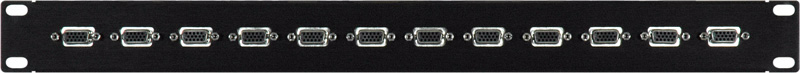 Picture of Connectronics 12XDB-15HDFF 12 Point VGA Female-Female Feedthru Patch Panel 1RU