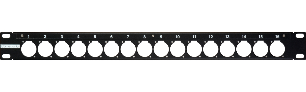 Picture of Connectronics 16CJ Unloaded 16 Point 1RU Patch Panel