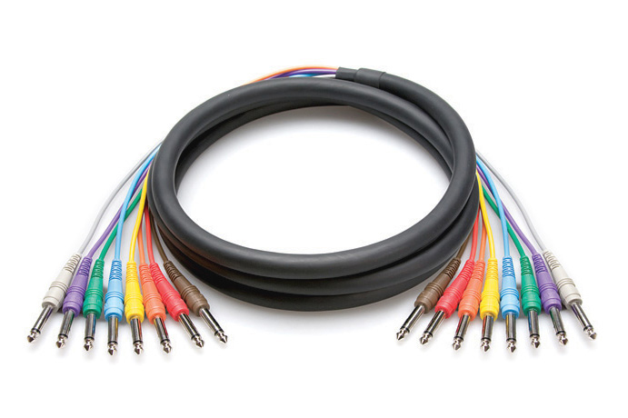 Hosa Technology CSS-801 Balanced 0.25 in. to 0.25 in. 8-Channel Audio Snake Cable - 1 m