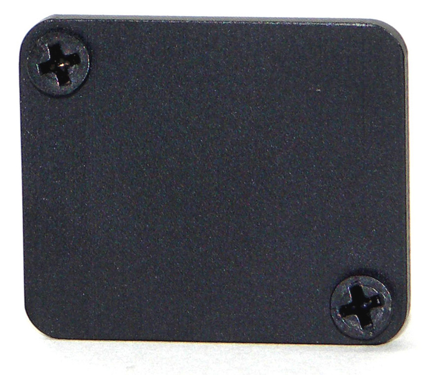 ECPPKG EH Series Cover Plate, Bagged with two 4-40 Screws - Black