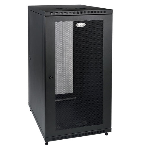 24U Industrial Rack Floor Enclosure Server Cabinet - Doors & Sides