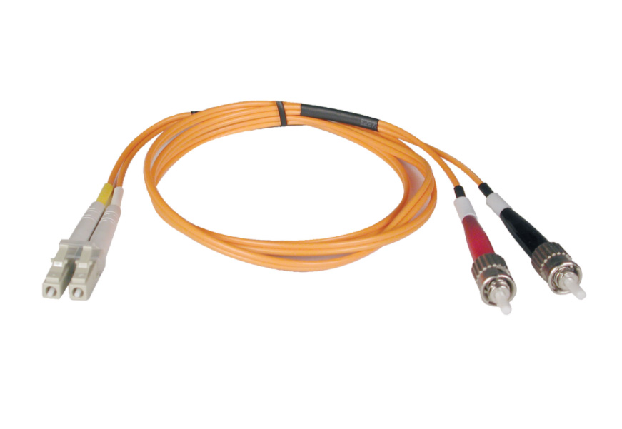 Tripp Lite N518-02M Duplex Multimode 50 by 125 LC-ST Fiber Patch Cable - 6 ft.