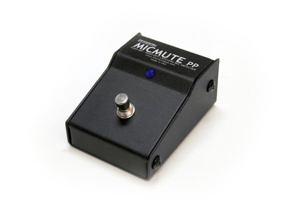 MICMUTE-PP Push On & Off Audio Switch Pedal for Microphone or Balanced Line