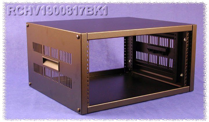 RCHV1902217BK1 Series Ventilated Desk Top Rack - 13U 17.5 in. Deep