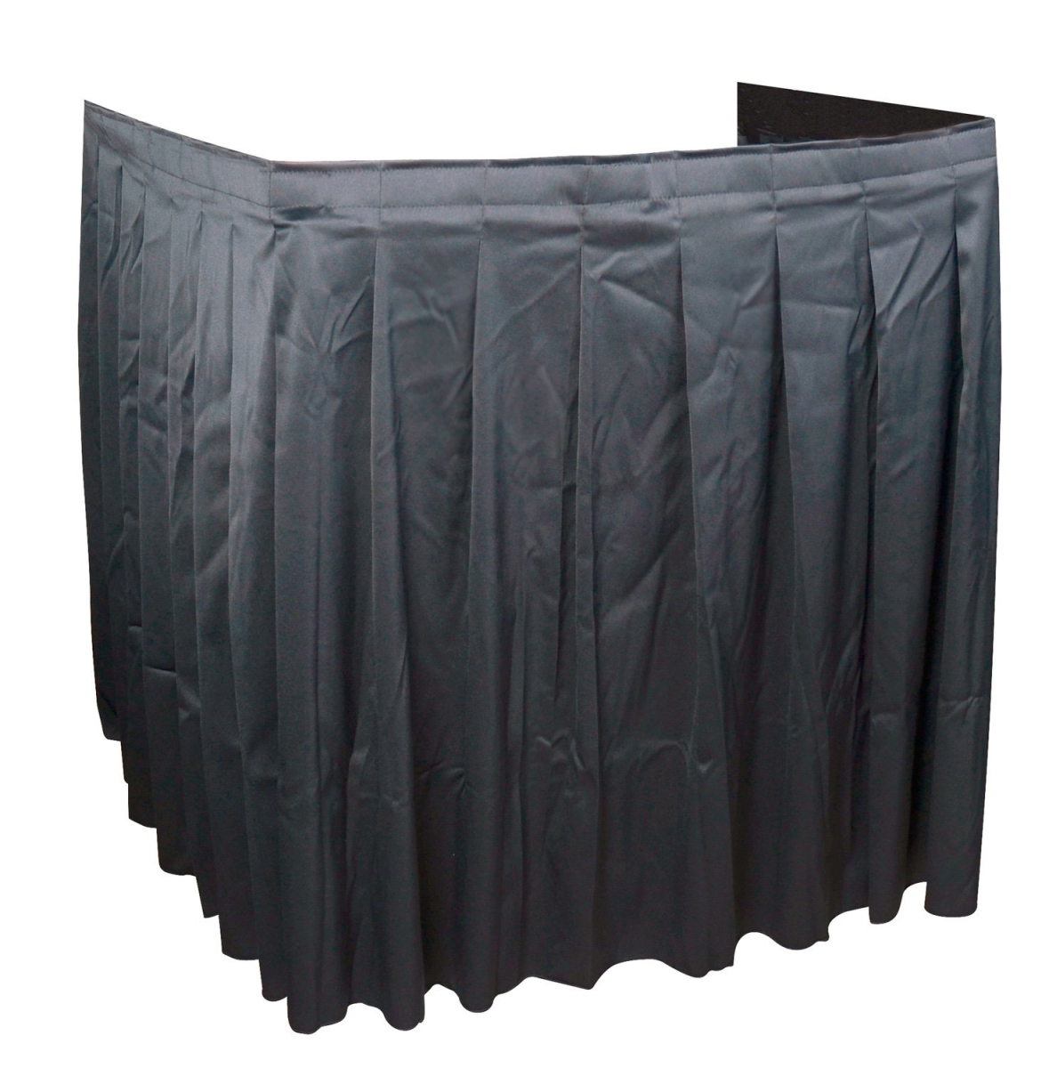 SKIRT483A 94 x 44 in AV Cart Skirting  3Sided Accordian  Black