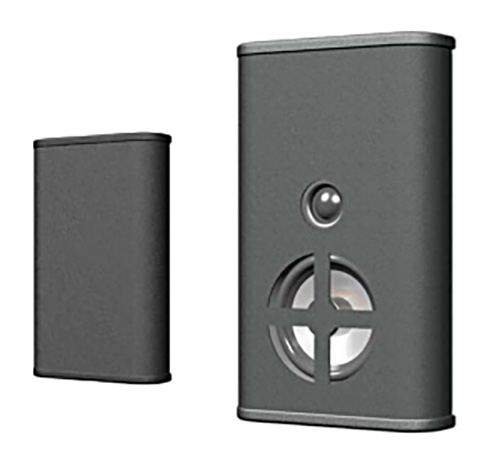 SL-11-US-BK Slim Line Single 4 in. LF 1 in. Dome 1.625 in. Deep Contoured Profile Speaker - Black