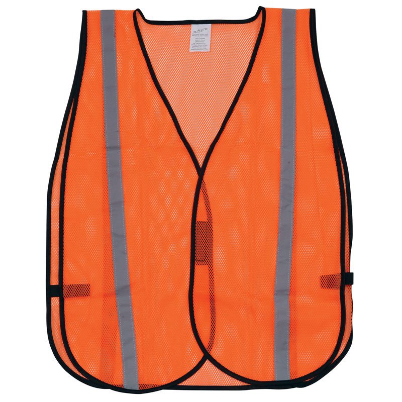 SVEST-OXL Orange Safety Vest with Reflective Striping - Extra Large