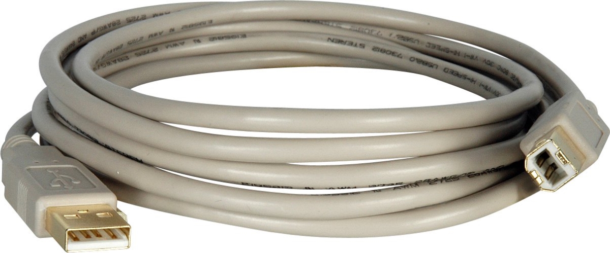 USB-AB-10 USB 2.0 Cable Type A to Type B - 10 ft.