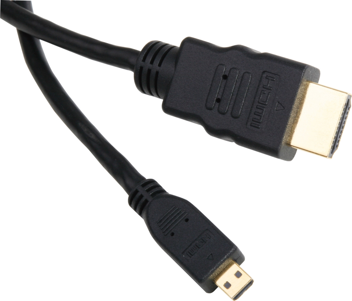 HDMI-DA-3 Micro HDMI Type D Male to HDMI Type A Male Cable - 3 ft.