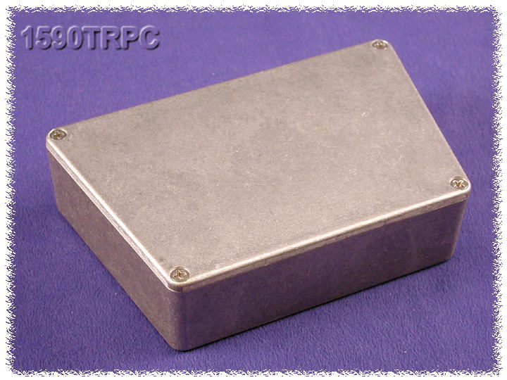 HMND-1590TRPCBK Black Trapezoid Electronic Instrument Enclosure