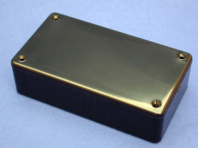 HMND-1591GSBK 4.8 x 3.7 x 1.2 in. Project Box, Black