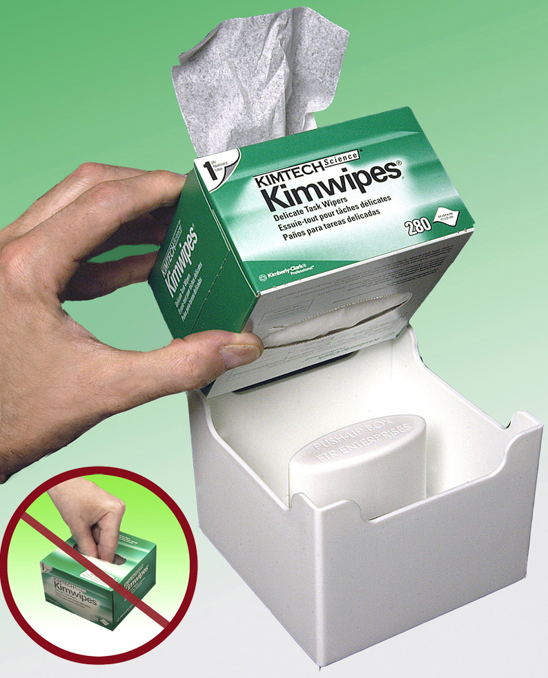 PUSHUPBOX The Push-UP Box Kimwipe Dispenser