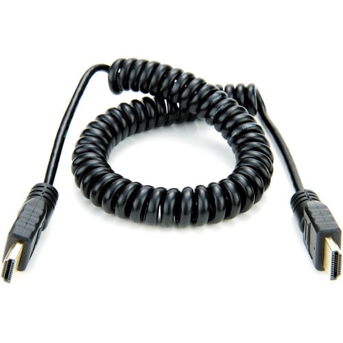 ATO-MCAB011 Coiled Full HDMI to Full HDMI Cable 50-65 cm