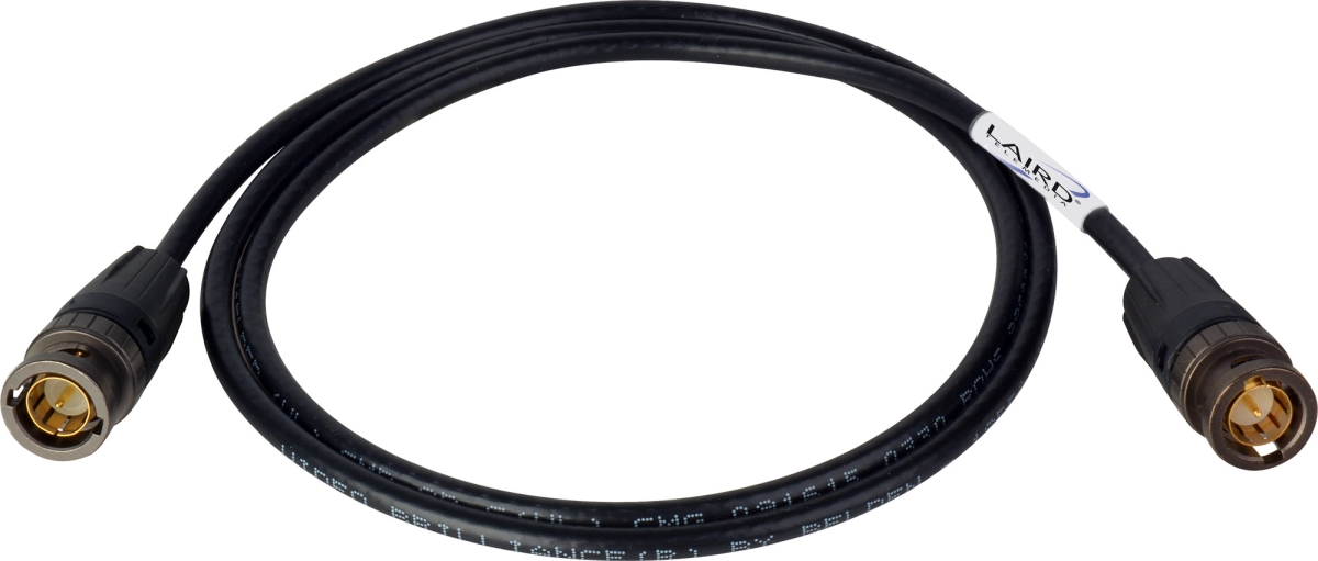 RTBNC-1855-100 6G-2K UHD Cable Assembly with Neutrik Rear Twist UHD BNC Connectors & Belden 1855A Cable - 100 ft.
