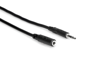 Hosa Technology HOS-MHE-110 10 ft. TRS to TRS Headphone Extension Cable, 3.5 x 3.5 mm