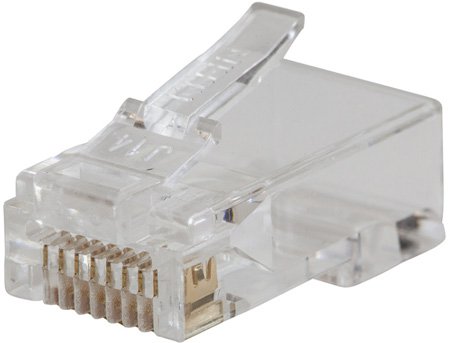 KLT-VDV826-728 CAT 5E Pass-Thru Modular Data Plug - Pack of 10