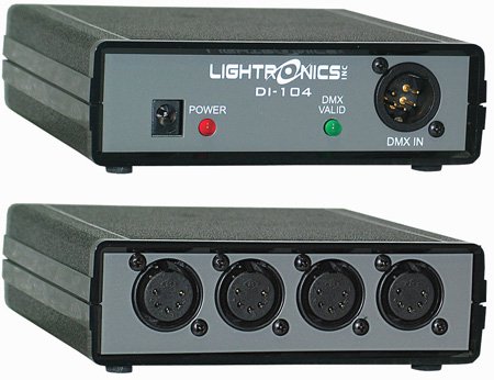 Picture of Lightronics LGT-IDP104 IDP104 DMX Opto-Isolation & Distribution Console