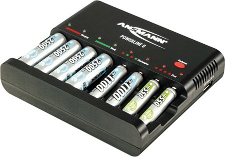 Picture of Ansmann USA ANS-1001-0006-US Powerline 8 Battery Charger