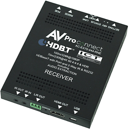 Picture of AVPro Connect AC-EX70-444-RNE 4K HDMI 2.0 Receiver with HDCP 2.2 for AC-MX88-HDBT & AC-MX44-HDBT Matrix Switchers