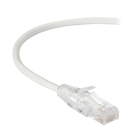 Black Box BBX-C6PC28-WH-20 20 ft. SlimNet Cat6 Cable - White