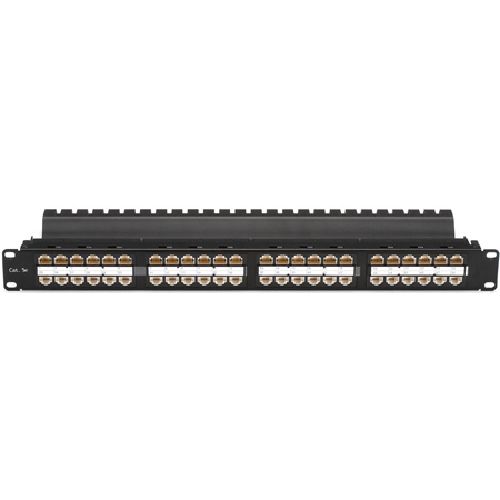 Black Box JPM810A-HD 1U Cat5e Feed-Through Patch Panel - Unshielded 48-Port