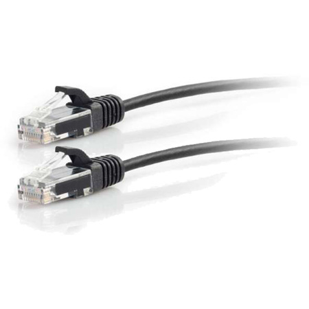 -01104 5 ft. Snagless Unshielded Cat6 Slim Network Patch Cable - Black