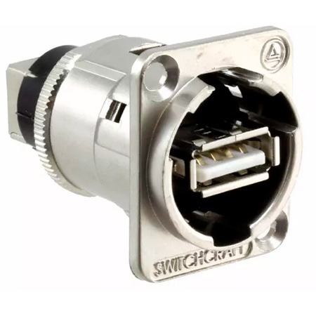 EHUSBAB USB-A to USB-B Barrel Connector - Silver