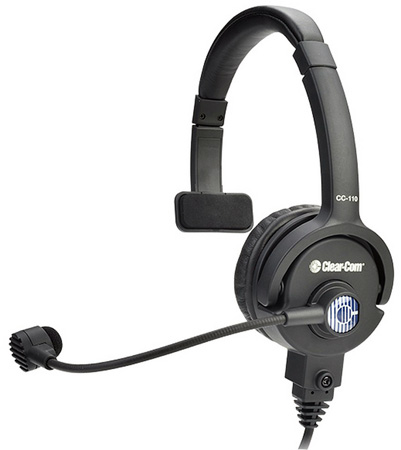 Picture of Clear-Com CLCM-CC-110-X5 Premium Lightweight Single on Ear Standard Headset with 5-Pin XLR