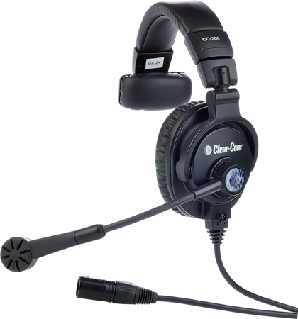 Picture of Clear-Com CLCM-CC-300-X5 Single-Ear Headset with 5-Pin Male XLR