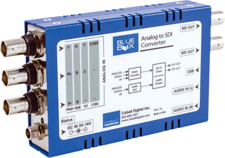 CB-BBG-ATOS Blue Box Analog to SDI -  Cobalt Digital