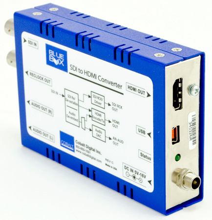 Picture of Cobalt Digital CB-BBG-STOH Blue Box SDI to HDMI Video Converter