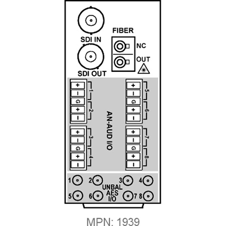 RM209433EMDEEOCH 20 Slot Frame Rear I-O Module Fiber-Optic EO Transmitter
