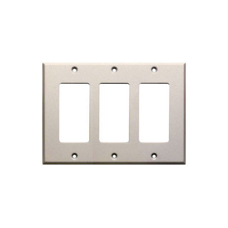 RDL-CP-3 Triple Cover Plate - White