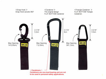 RIP-9C10BE 9 in. Caribiner Cable Carrier, Blue - Pack of 10