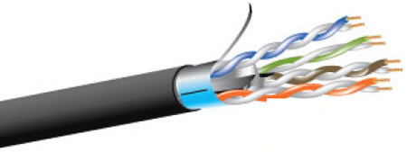 WP-254246-1000 23 AWG 4 Pair Cat6 Plenum Cable 1000 ft. Reel in Box - Black